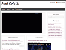 Tablet Screenshot of coletti.co.uk